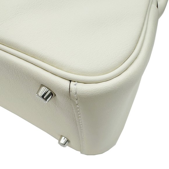 Hermes Lindy Verso Swift Nata Sesame B Stamp 2way Ivory MINI Handbag Shoulder... - Picture 7 of 16